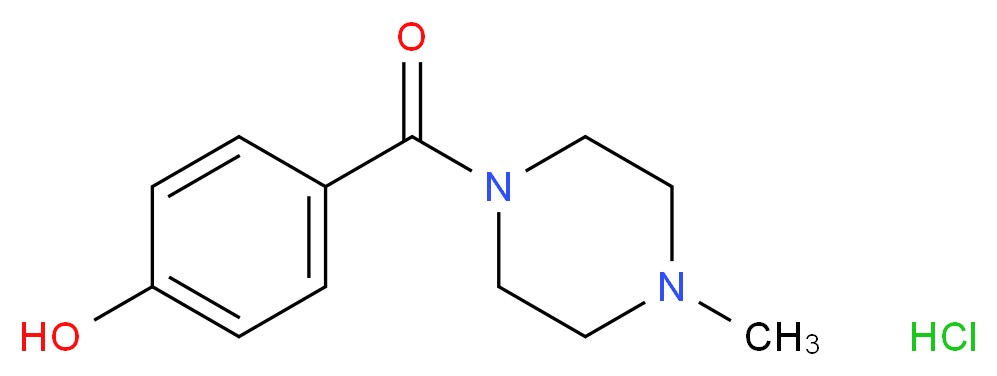 4-[(4-methylpiperazin-1-yl)carbonyl]phenol hydrochloride_Molecular_structure_CAS_)