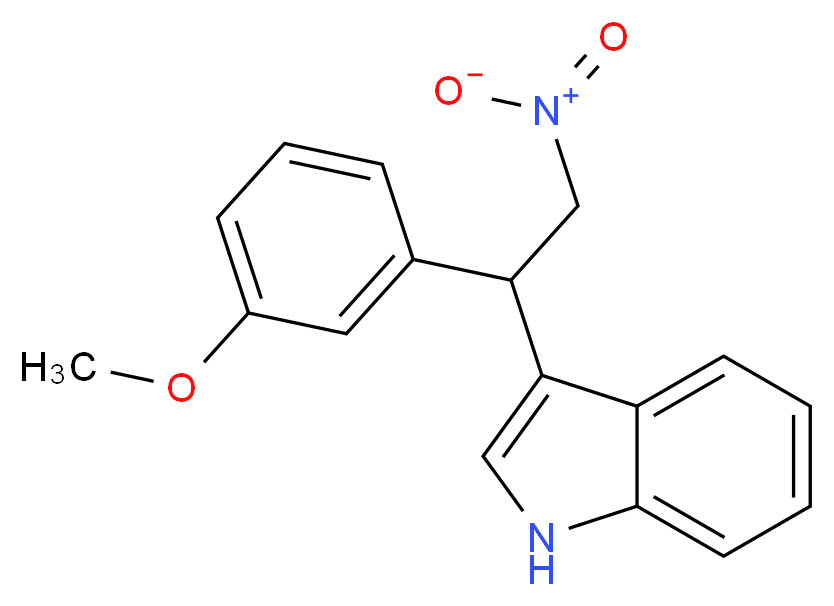 3-[1-(3-Methoxy-phenyl)-2-nitro-ethyl]-1H-indole_Molecular_structure_CAS_)
