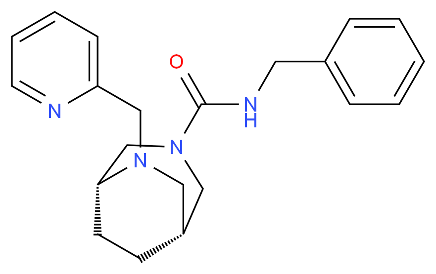(1R*,5R*)-N-benzyl-6-(2-pyridinylmethyl)-3,6-diazabicyclo[3.2.2]nonane-3-carboxamide_Molecular_structure_CAS_)