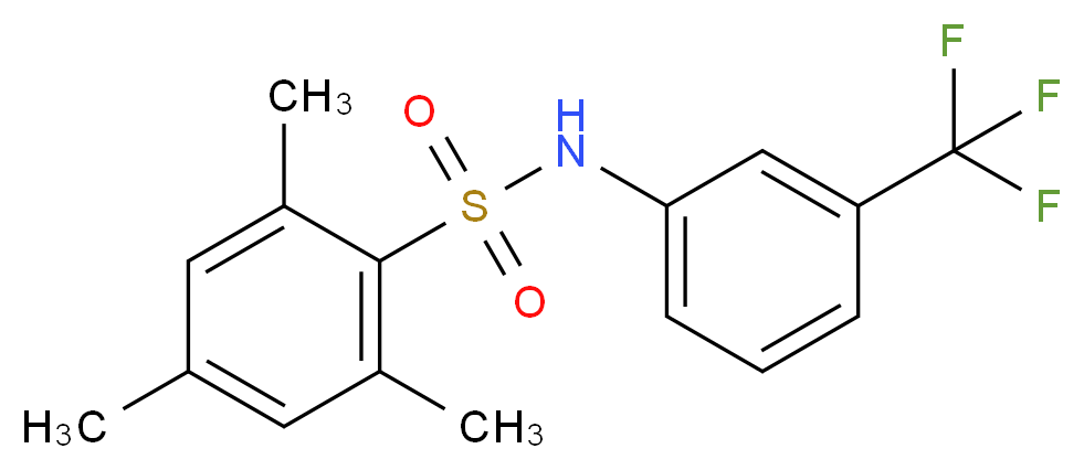 2,4,6-Trimethyl-N-[3-(trifluoromethyl)phenyl]benzenesulfonamide_Molecular_structure_CAS_200933-14-8)