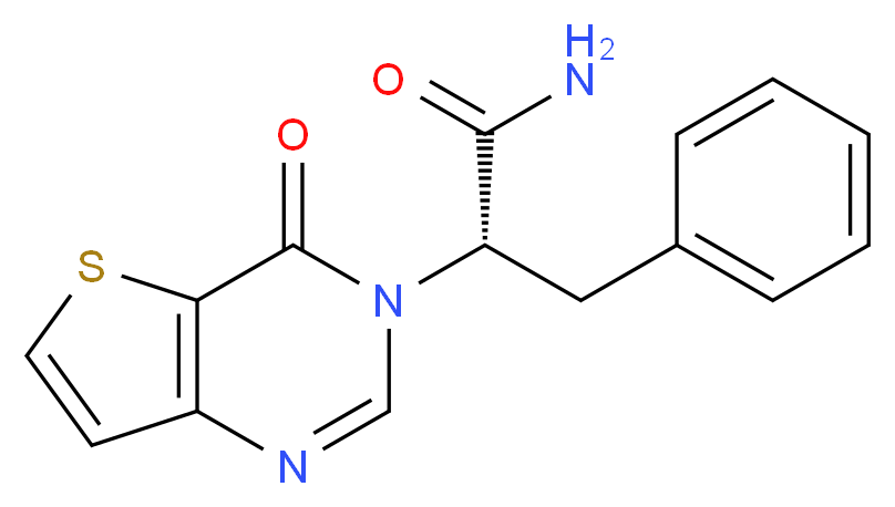 (2S)-2-(4-oxothieno[3,2-d]pyrimidin-3(4H)-yl)-3-phenylpropanamide_Molecular_structure_CAS_)