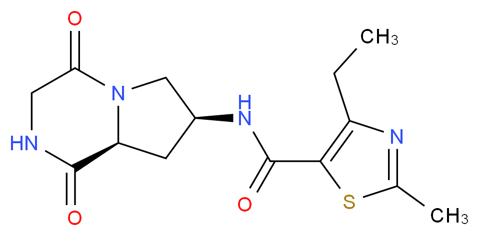 N-[(7S,8aS)-1,4-dioxooctahydropyrrolo[1,2-a]pyrazin-7-yl]-4-ethyl-2-methyl-1,3-thiazole-5-carboxamide_Molecular_structure_CAS_)