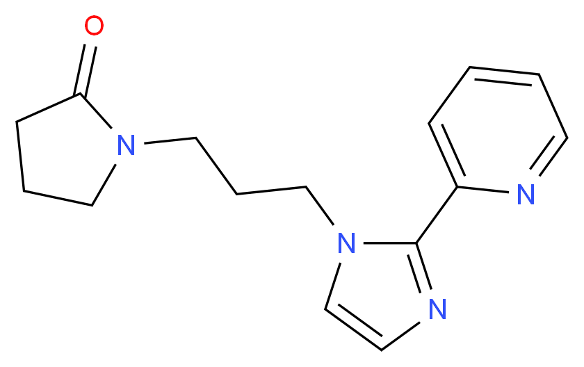 1-[3-(2-pyridin-2-yl-1H-imidazol-1-yl)propyl]pyrrolidin-2-one_Molecular_structure_CAS_)