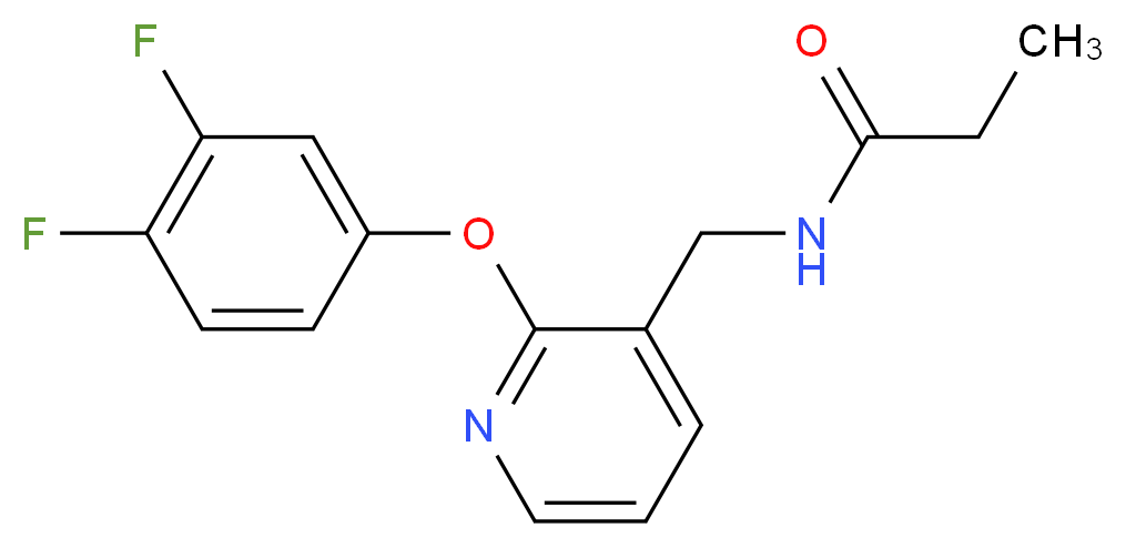 N-{[2-(3,4-difluorophenoxy)-3-pyridinyl]methyl}propanamide_Molecular_structure_CAS_)