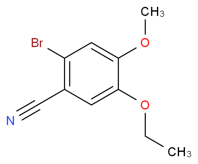 2-Bromo-5-ethoxy-4-methoxybenzonitrile_Molecular_structure_CAS_515847-20-8)