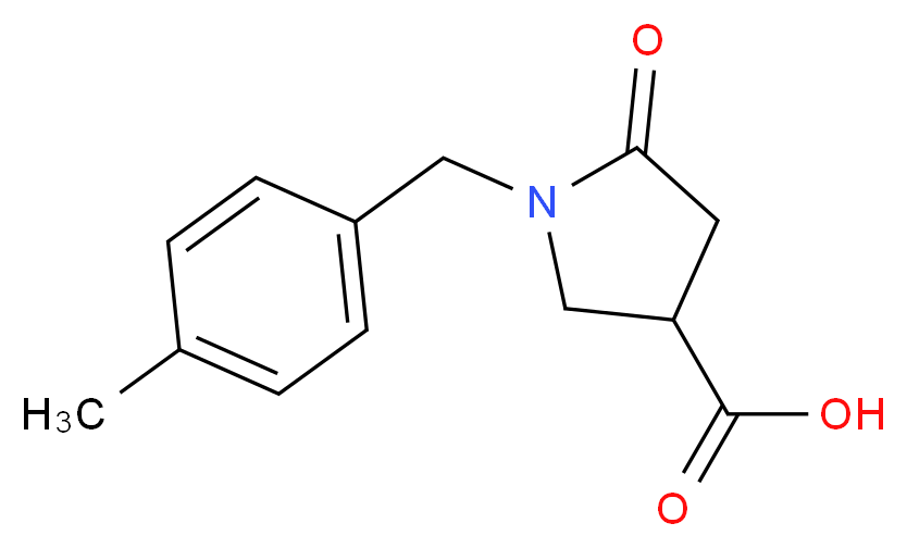 1-(4-Methyl-benzyl)-5-oxo-pyrrolidine-3-carboxylic acid_Molecular_structure_CAS_96449-91-1)