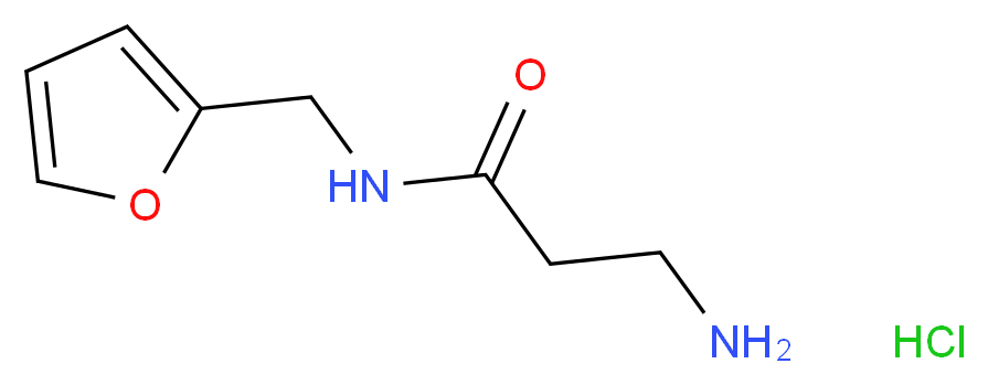3-Amino-N-(2-furylmethyl)propanamide hydrochloride_Molecular_structure_CAS_)