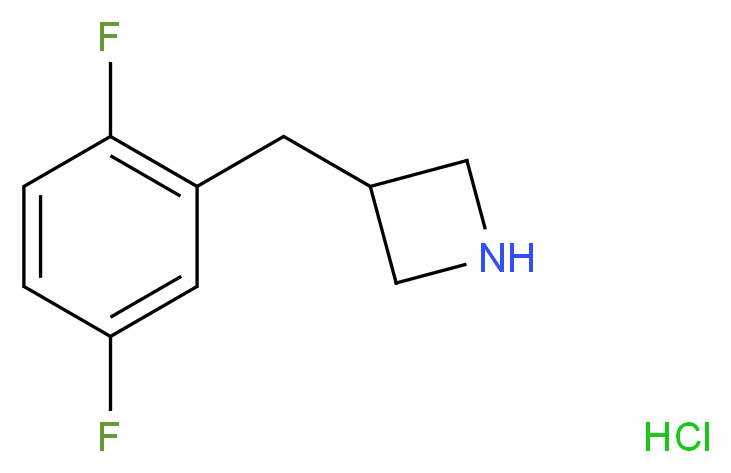 3-[(2,5-difluorophenyl)methyl]azetidine hydrochloride_Molecular_structure_CAS_)