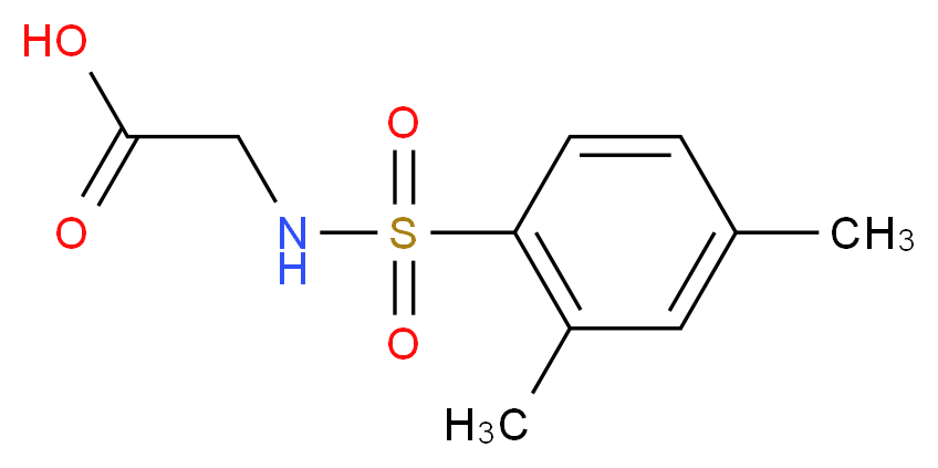 {[(2,4-dimethylphenyl)sulfonyl]amino}acetic acid_Molecular_structure_CAS_670255-96-6)