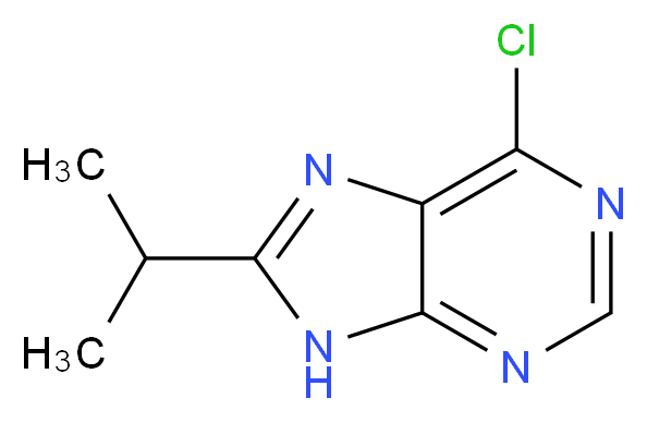 6-chloro-8-isopropyl-9H-purine_Molecular_structure_CAS_92001-54-2)