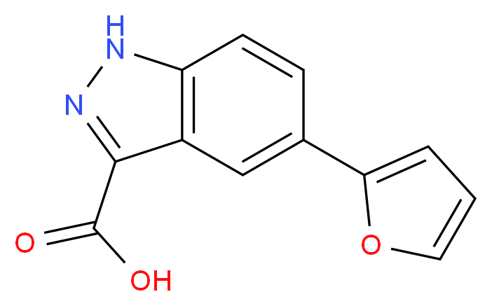 5-FURAN-2-YL-1H-INDAZOLE-3-CARBOXYLIC ACID_Molecular_structure_CAS_885272-92-4)