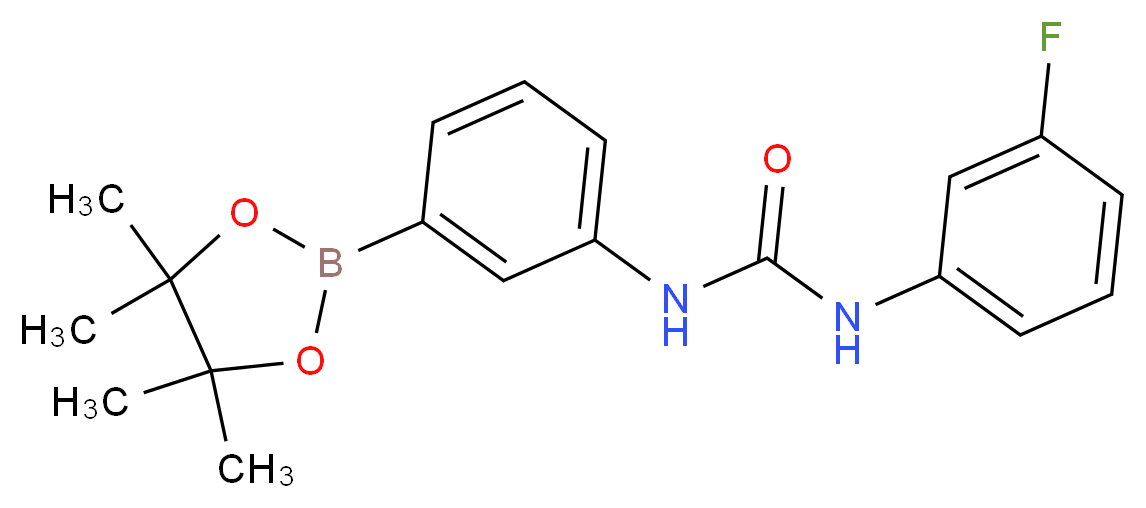 1-(3-Fluorophenyl)-3-(3-(4,4,5,5-tetramethyl-1,3,2-dioxaborolan-2-yl)phenyl)urea_Molecular_structure_CAS_874302-03-1)