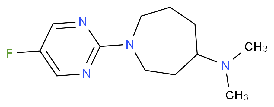 1-(5-fluoro-2-pyrimidinyl)-N,N-dimethyl-4-azepanamine_Molecular_structure_CAS_)
