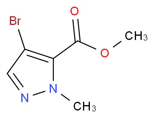 Methyl 4-bromo-1-methyl-1H-pyrazole-5-carboxylate_Molecular_structure_CAS_)