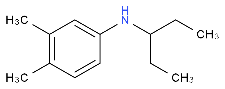 3,4-dimethyl-N-(pentan-3-yl)aniline_Molecular_structure_CAS_)