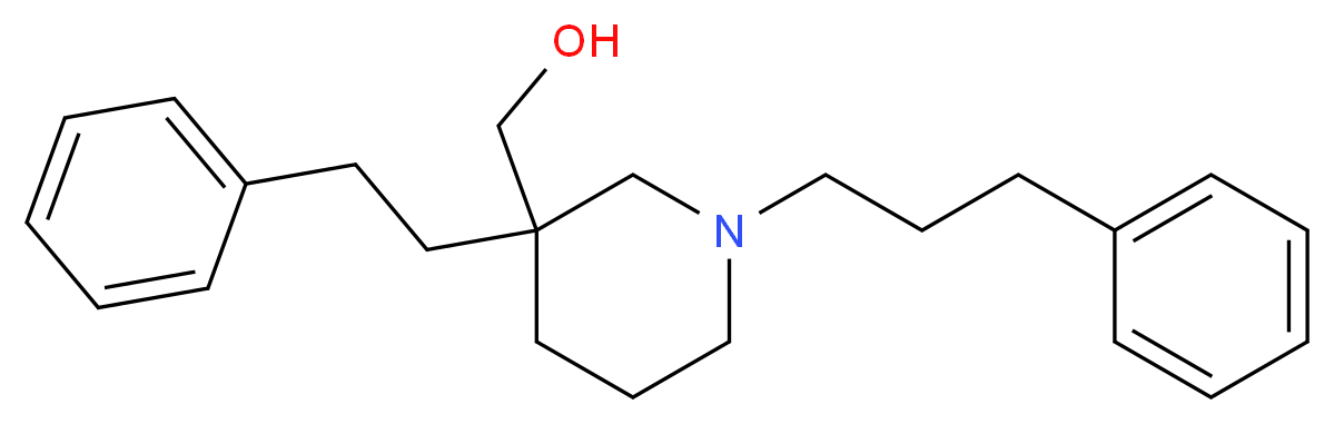 [3-(2-phenylethyl)-1-(3-phenylpropyl)-3-piperidinyl]methanol_Molecular_structure_CAS_)