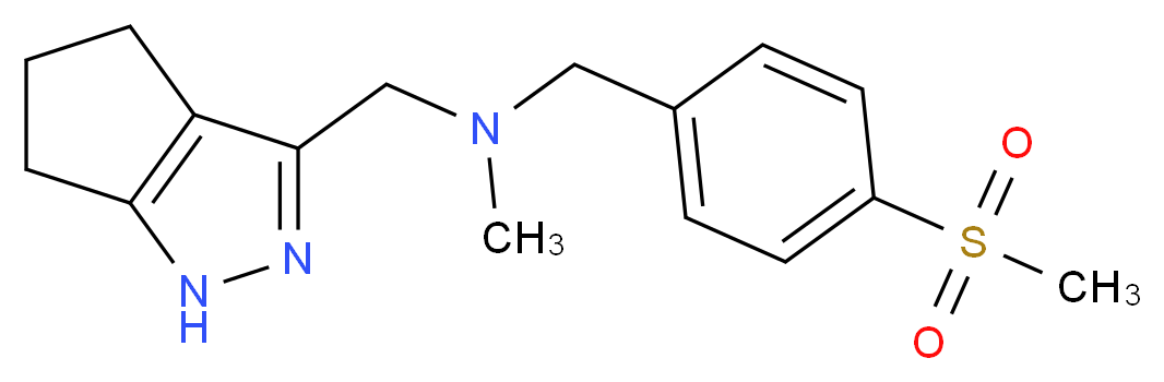 N-methyl-1-[4-(methylsulfonyl)phenyl]-N-(1,4,5,6-tetrahydrocyclopenta[c]pyrazol-3-ylmethyl)methanamine_Molecular_structure_CAS_)