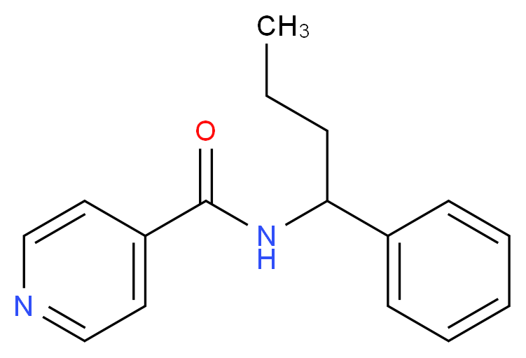 N-(1-phenylbutyl)isonicotinamide_Molecular_structure_CAS_)