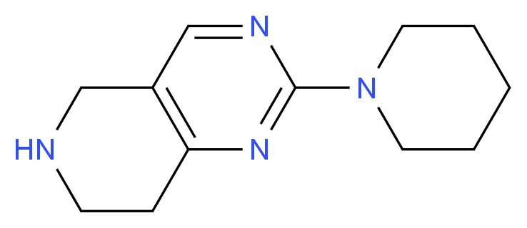 2-piperidin-1-yl-5,6,7,8-tetrahydropyrido[4,3-d]pyrimidine_Molecular_structure_CAS_)