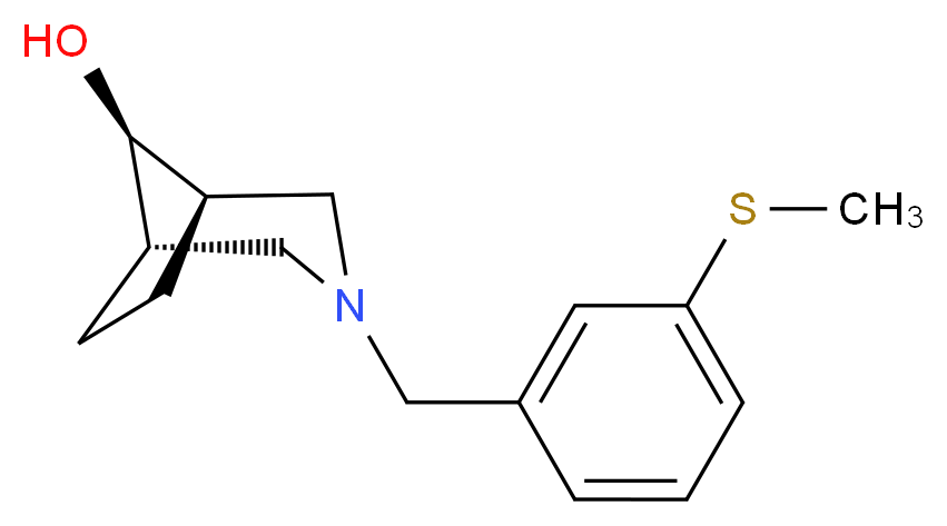 (8-syn)-3-[3-(methylthio)benzyl]-3-azabicyclo[3.2.1]octan-8-ol_Molecular_structure_CAS_)