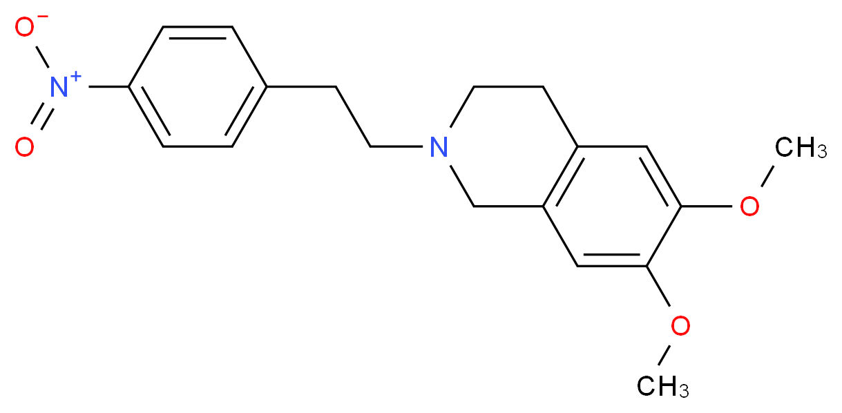 1,2,3,4-Tetrahydro-6,7-dimethoxy-2-[2-(4-nitrophenyl)ethyl]isoquinoline _Molecular_structure_CAS_82925-01-7)