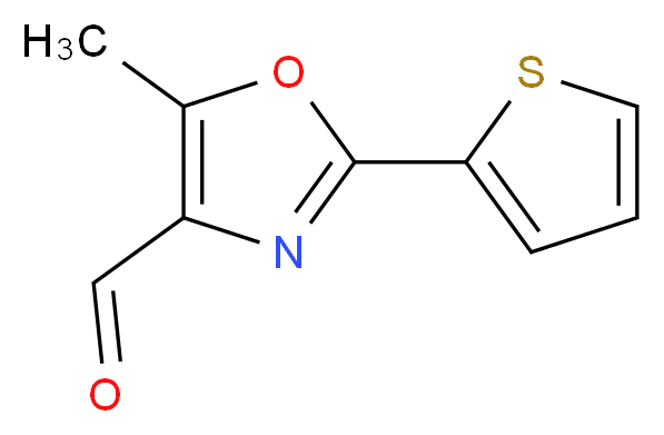 5-Methyl-2-(2-thienyl)-1,3-oxazole-4-carbaldehyde_Molecular_structure_CAS_915923-87-4)