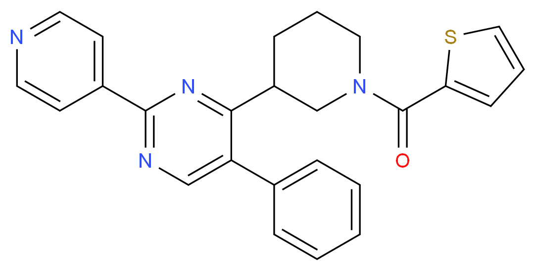5-phenyl-2-(4-pyridinyl)-4-[1-(2-thienylcarbonyl)-3-piperidinyl]pyrimidine_Molecular_structure_CAS_)
