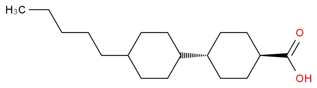 trans-4'-Pentyl-(1,1'-bicyclohexyl)-4-carboxylic acid_Molecular_structure_CAS_65355-33-1)