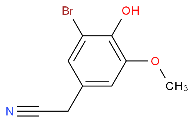 3-Bromo-4-hydroxy-5-methoxyphenylacetonitrile_Molecular_structure_CAS_81038-44-0)