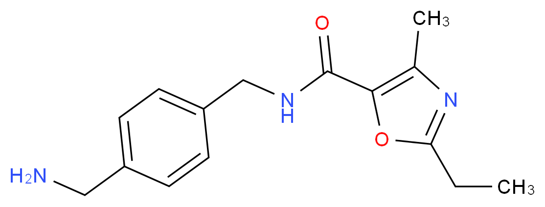 N-[4-(aminomethyl)benzyl]-2-ethyl-4-methyl-1,3-oxazole-5-carboxamide_Molecular_structure_CAS_)