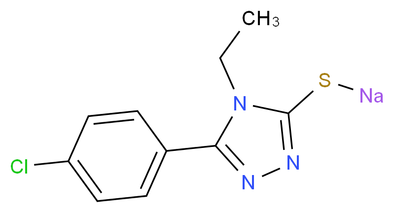sodium 5-(4-chlorophenyl)-4-ethyl-4H-1,2,4-triazole-3-thiolate_Molecular_structure_CAS_)
