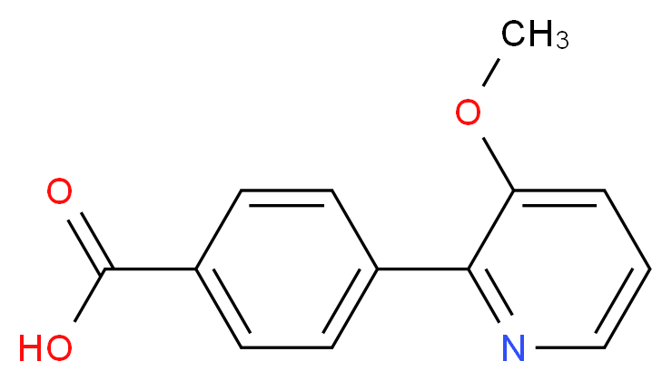4-(3-Methoxypyridin-2-yl)benzoic acid_Molecular_structure_CAS_849757-80-8)