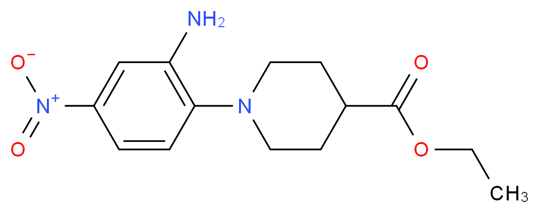 Ethyl 1-(2-amino-4-nitrophenyl)-4-piperidinecarboxylate_Molecular_structure_CAS_1221792-44-4)