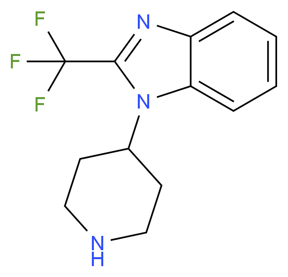 1-(4-Piperidinyl)-2-(trifluoromethyl)-1H-benzimidazole_Molecular_structure_CAS_742076-06-8)