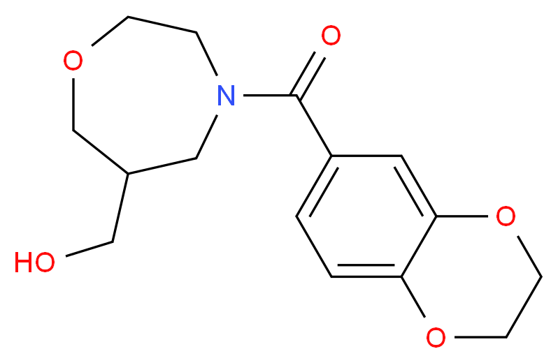 [4-(2,3-dihydro-1,4-benzodioxin-6-ylcarbonyl)-1,4-oxazepan-6-yl]methanol_Molecular_structure_CAS_)