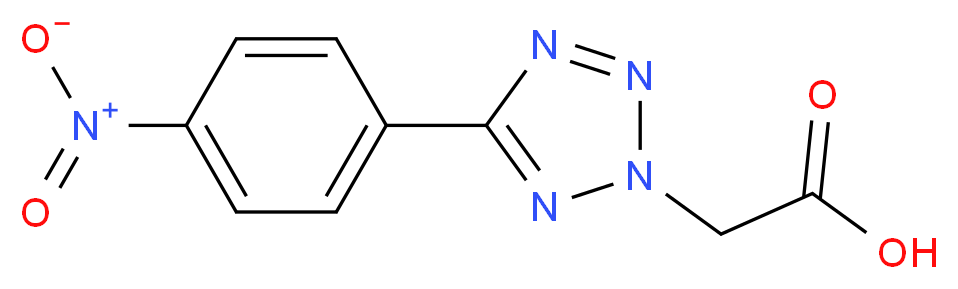 5-(4-Nitrophenyl)-2H-tetrazole-2-acetic acid_Molecular_structure_CAS_)