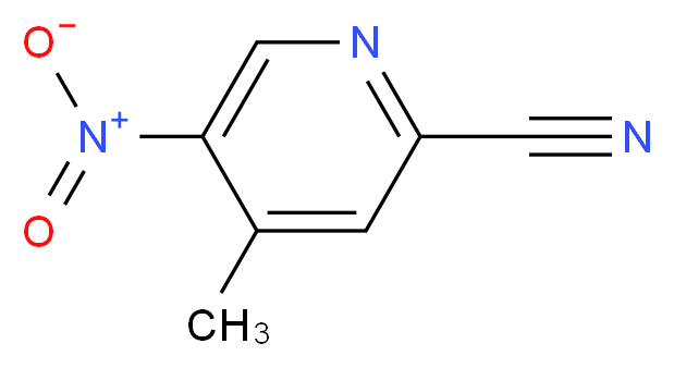 2-Cyano-4-methyl-5-nitropyridine_Molecular_structure_CAS_267875-30-9)