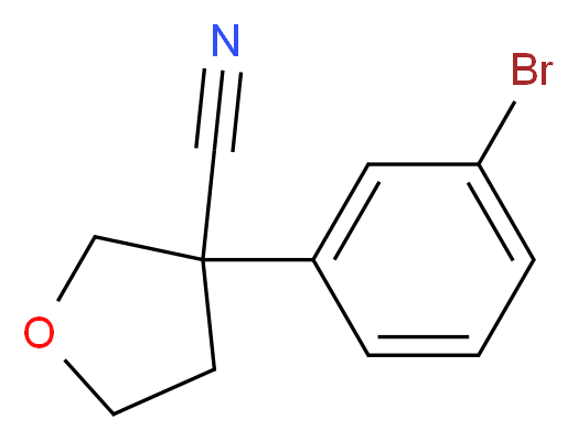 3-(3-bromophenyl)tetrahydrofuran-3-carbonitrile_Molecular_structure_CAS_1211593-48-4)