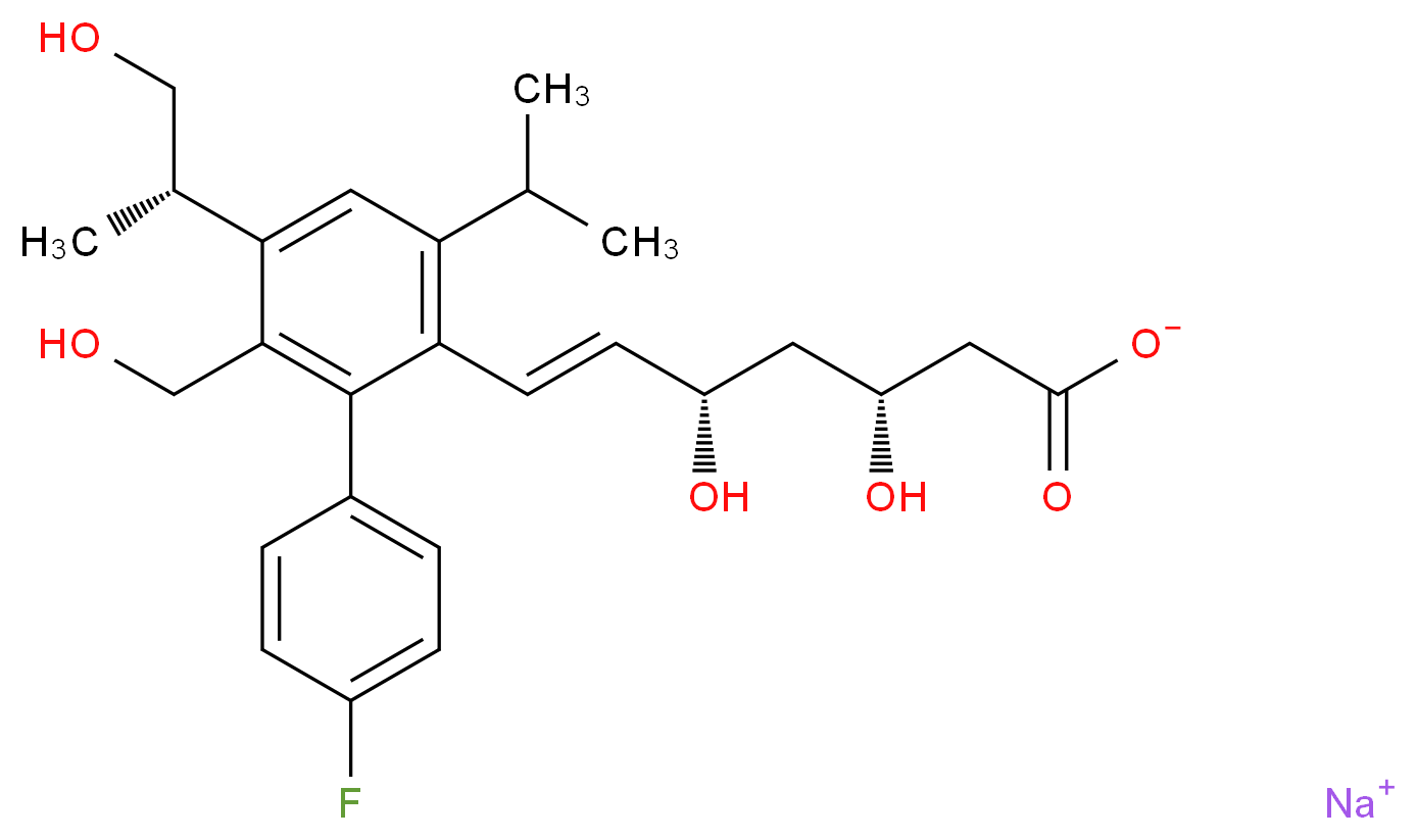 Desmethyl Hydroxy Cerivastatin Sodium Salt_Molecular_structure_CAS_201793-00-2)