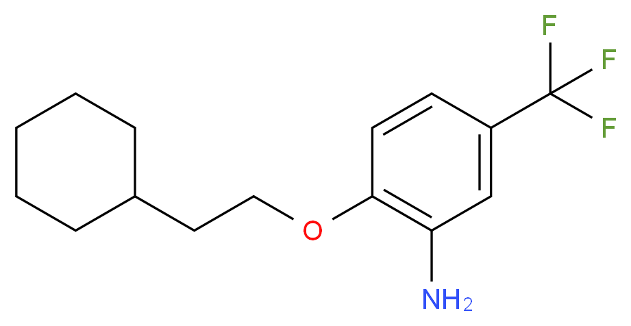 2-(2-Cyclohexylethoxy)-5-(trifluoromethyl)aniline_Molecular_structure_CAS_)