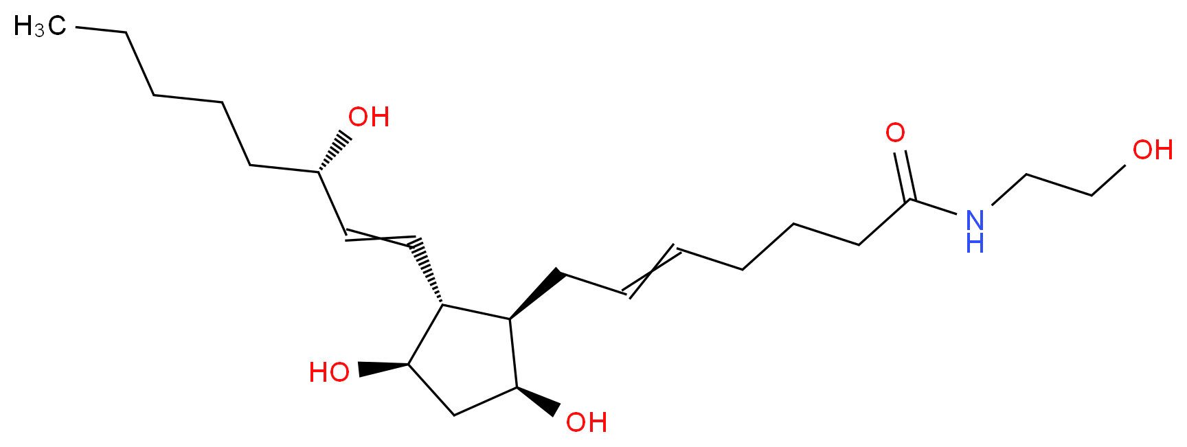 Prostaglandin F2α ethanolamide_Molecular_structure_CAS_)