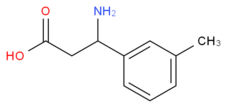 3-Amino-3-(3-methylphenyl)propanoic acid_Molecular_structure_CAS_68208-17-3)