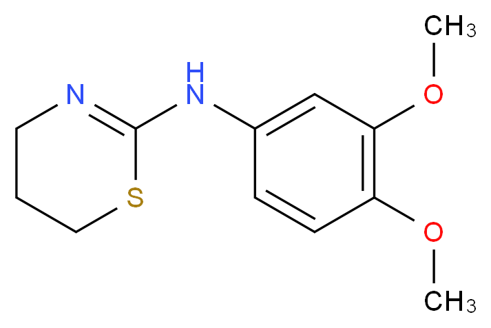 (5,6-Dihydro-4H-[1,3]thiazin-2-yl)-(3,4-dimethoxy-phenyl)-amine_Molecular_structure_CAS_)
