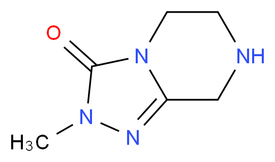 2-methyl-2H,3H,5H,6H,7H,8H-[1,2,4]triazolo[4,3-a]piperazin-3-one_Molecular_structure_CAS_)