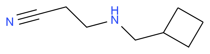 3-[(cyclobutylmethyl)amino]propanenitrile_Molecular_structure_CAS_)