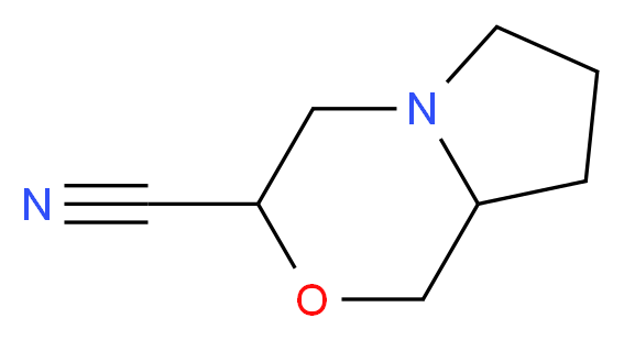 hexahydro-1H-pyrrolo[2,1-c]morpholine-3-carbonitrile_Molecular_structure_CAS_)