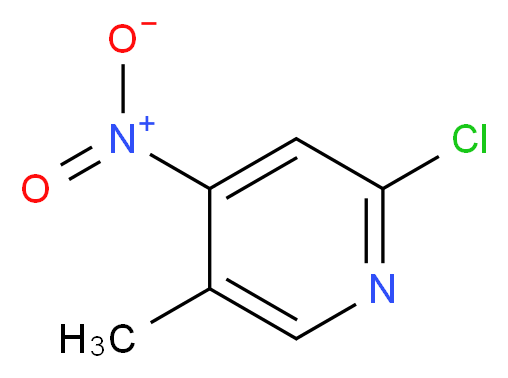 2-Chloro-5-methyl-4-nitropyridine_Molecular_structure_CAS_97944-45-1)