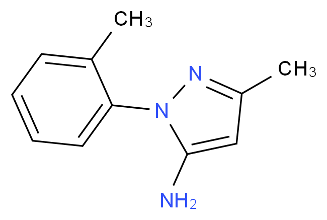 3-Methyl-1-(2-methylphenyl)-1H-pyrazol-5-amine_Molecular_structure_CAS_91331-68-9)