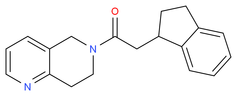 6-(2,3-dihydro-1H-inden-1-ylacetyl)-5,6,7,8-tetrahydro-1,6-naphthyridine_Molecular_structure_CAS_)