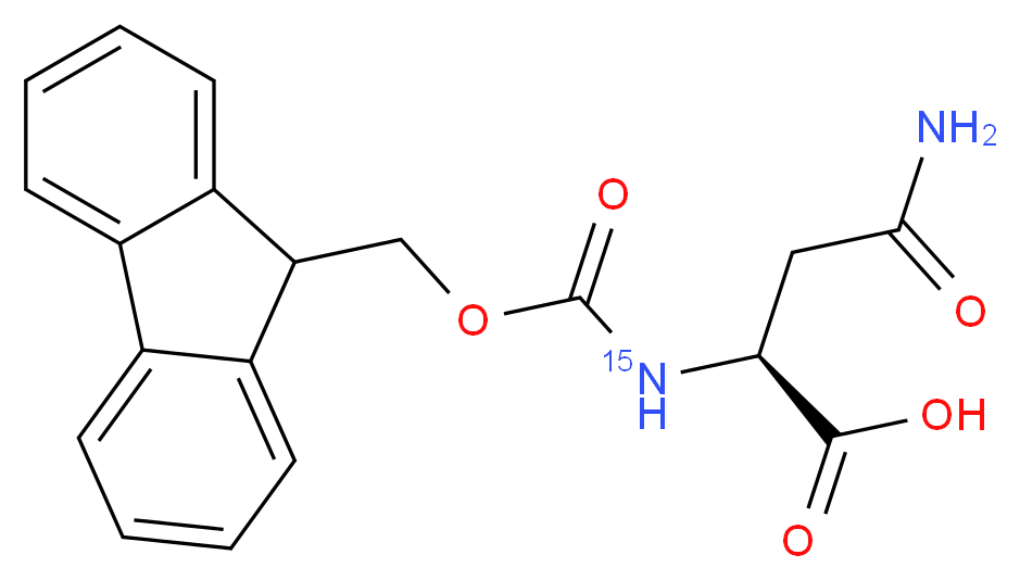 Fmoc-Asn-OH-amine-15N_Molecular_structure_CAS_)
